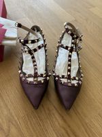 Valentino Rockstud Ballerinas bordeaux neuwertig