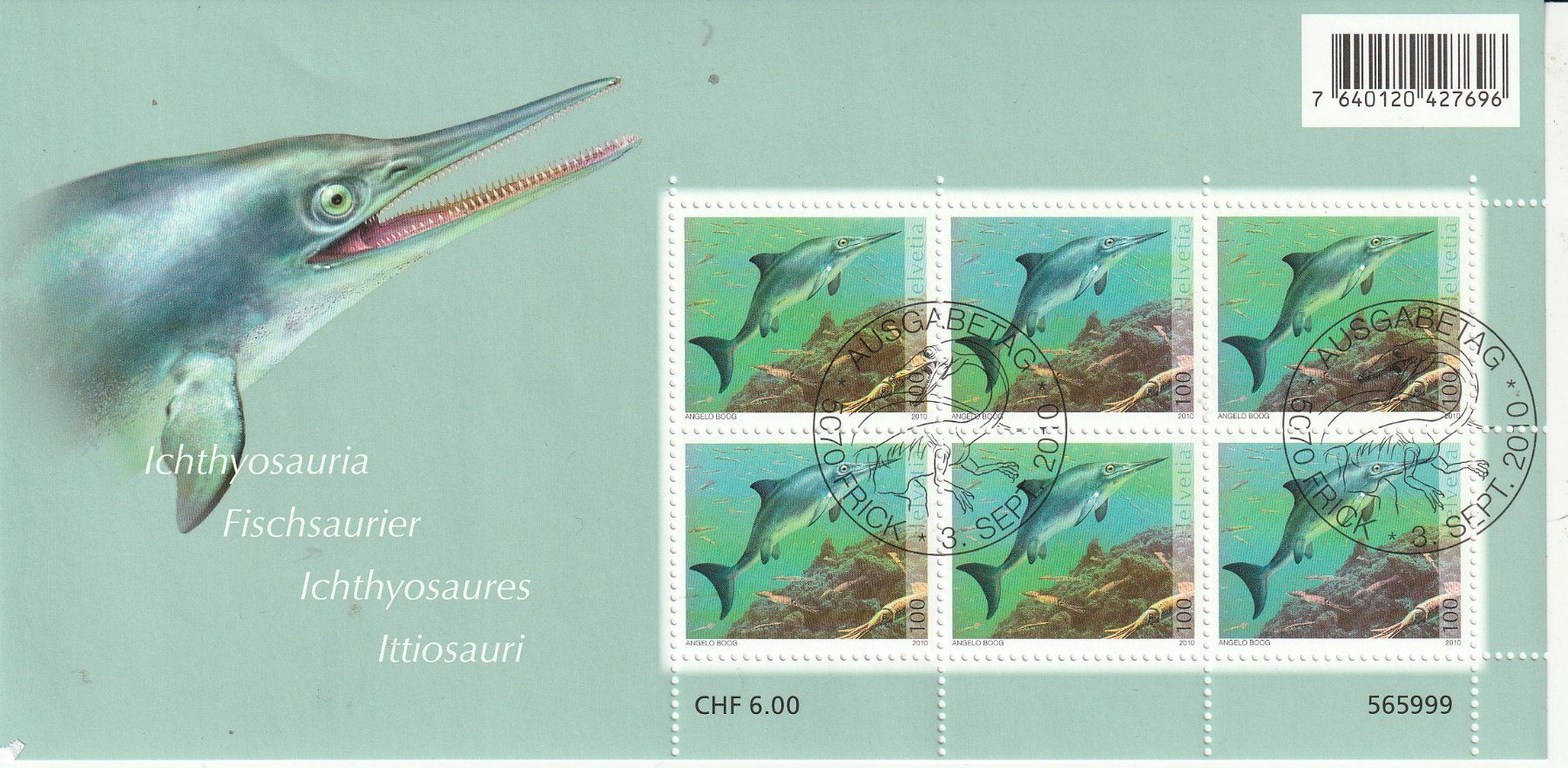 Tutti i francobolli: CH Briefmarken Lot Kleinbogen gestempelt 2010 – Usato da Rupperswil venduto da Ema10