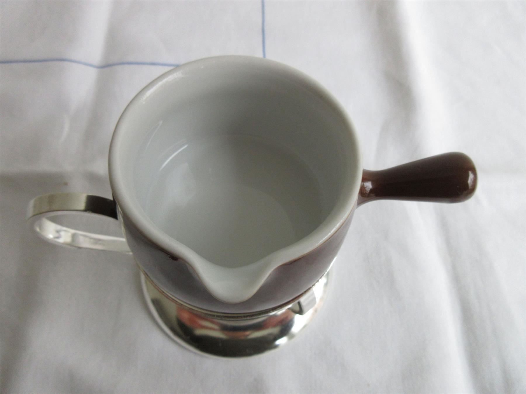 Küchengeräte: Butter / Saucen Pfännchen auf Rechaud von Beard – Gebraucht aus Binningen von Oldfashion 1