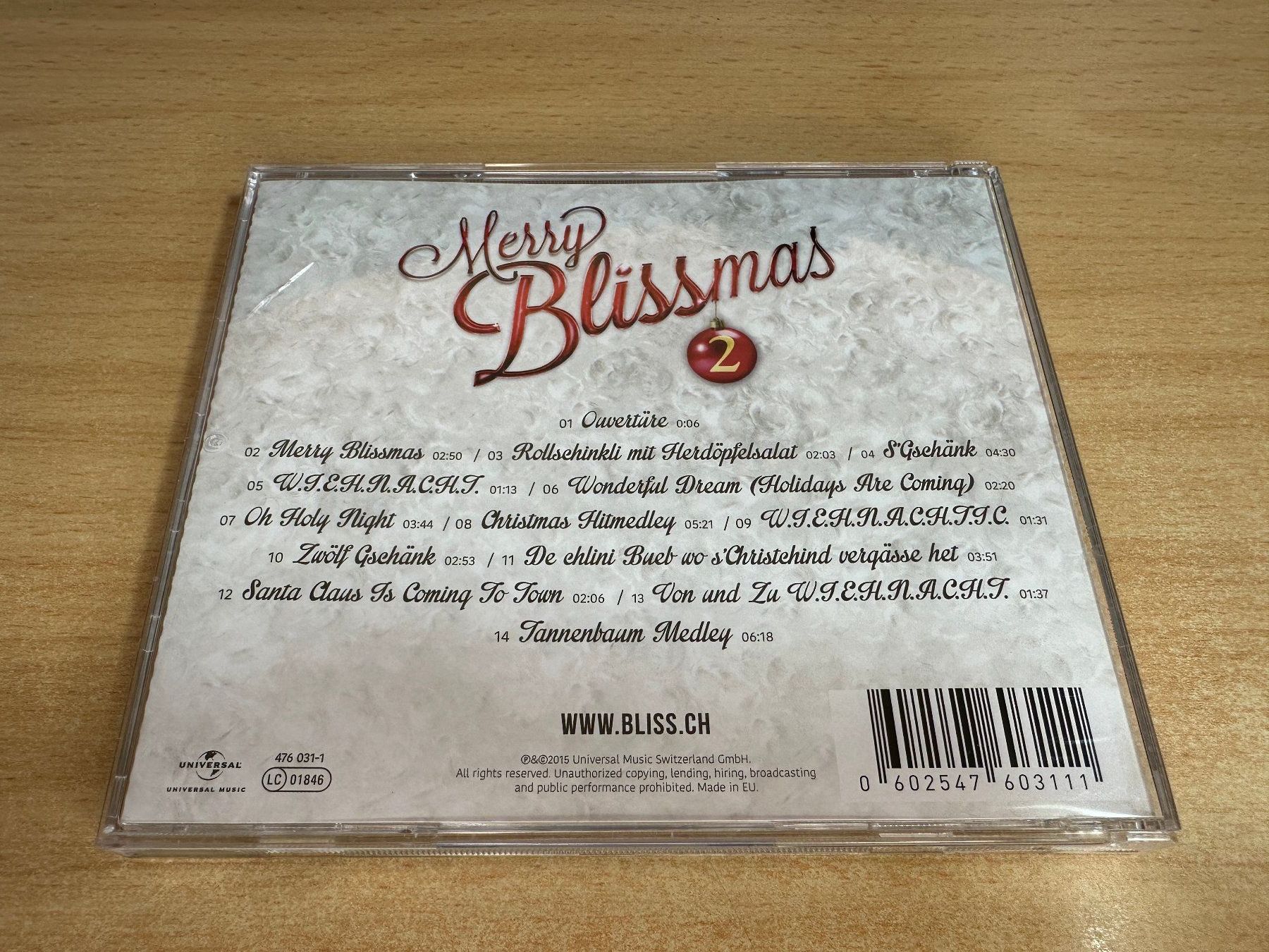 CD: M4 Bliss - Merry Blissmas 2 – Usato da Rikon im Tösstal venduto da Alpenmutz 1