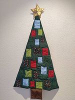 Adventskalender selber genäht blau-grün