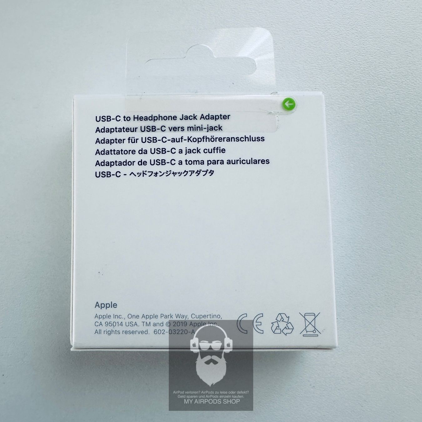 Apple Unità & Adattatore: Original Apple USB-C zu 3.5mm Kopfhörer Jack Adapter Kabel – Nuovo e nell'imballaggio originale da Basel venduto da MY.AIRPODS.SHOP 5