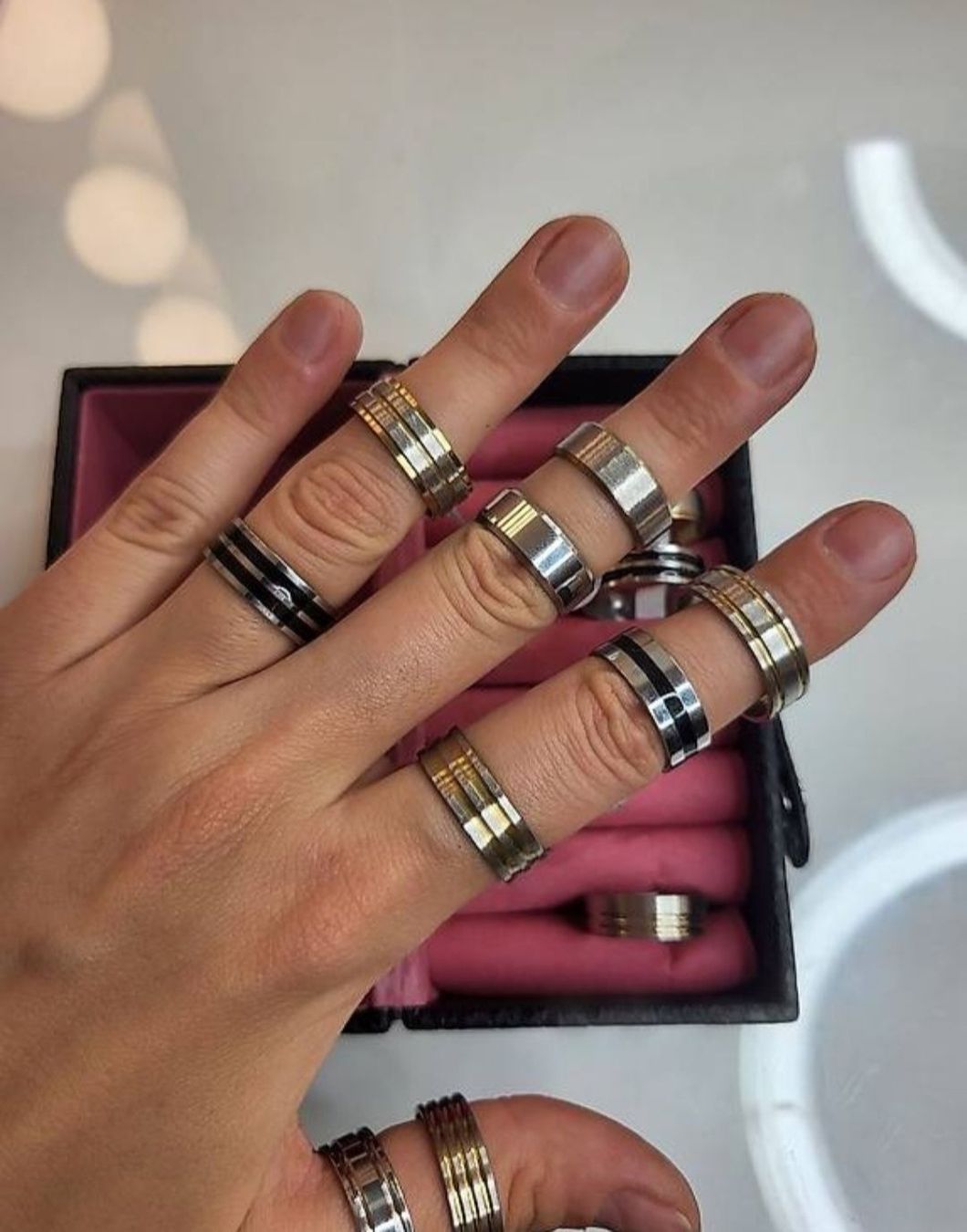Anelli: NEUE Edelstahl Ringen – Nuovo e nell'imballaggio originale da Hellbühl venduto da d.d.d.125 2