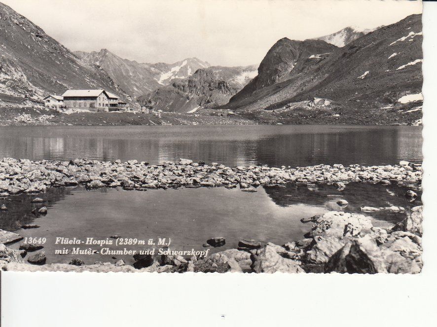 Cartoline postali: Flüela - Hospiz ca. 1950 – Usato da Bürglen TG venduto da StampGraf