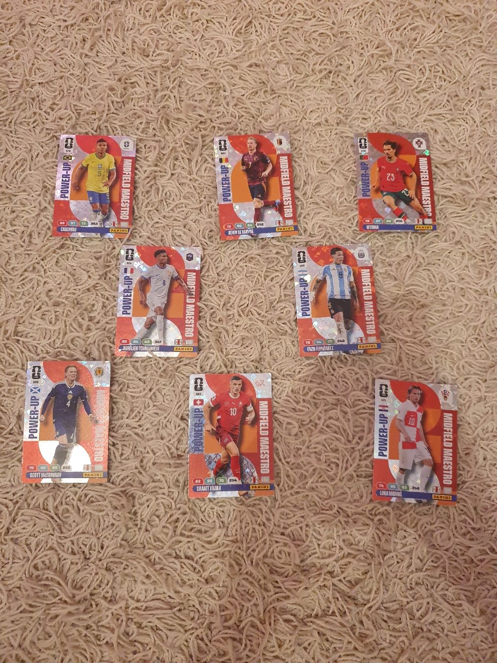 Panini Sammelbilder & Trading cards: 8 Panini MIDFIELD MASTEROS – Gebraucht aus Tenniken von sina8680