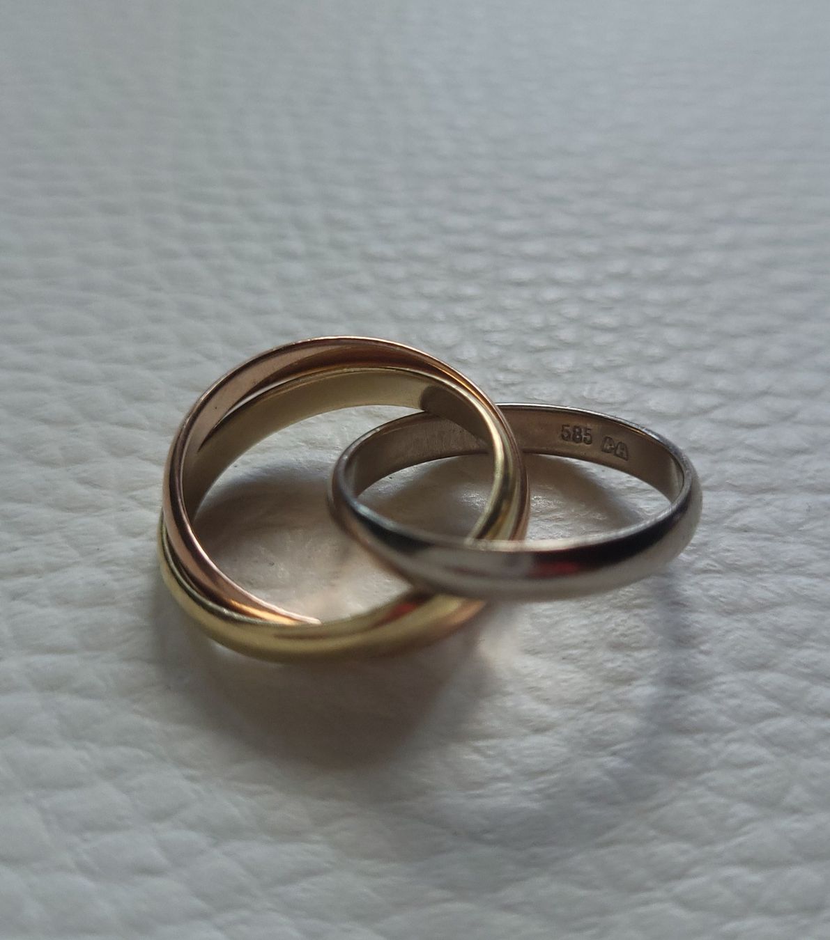 Anelli: Gold 585 Tricolour Ring – Usato da Wald ZH venduto da Dasilver 2