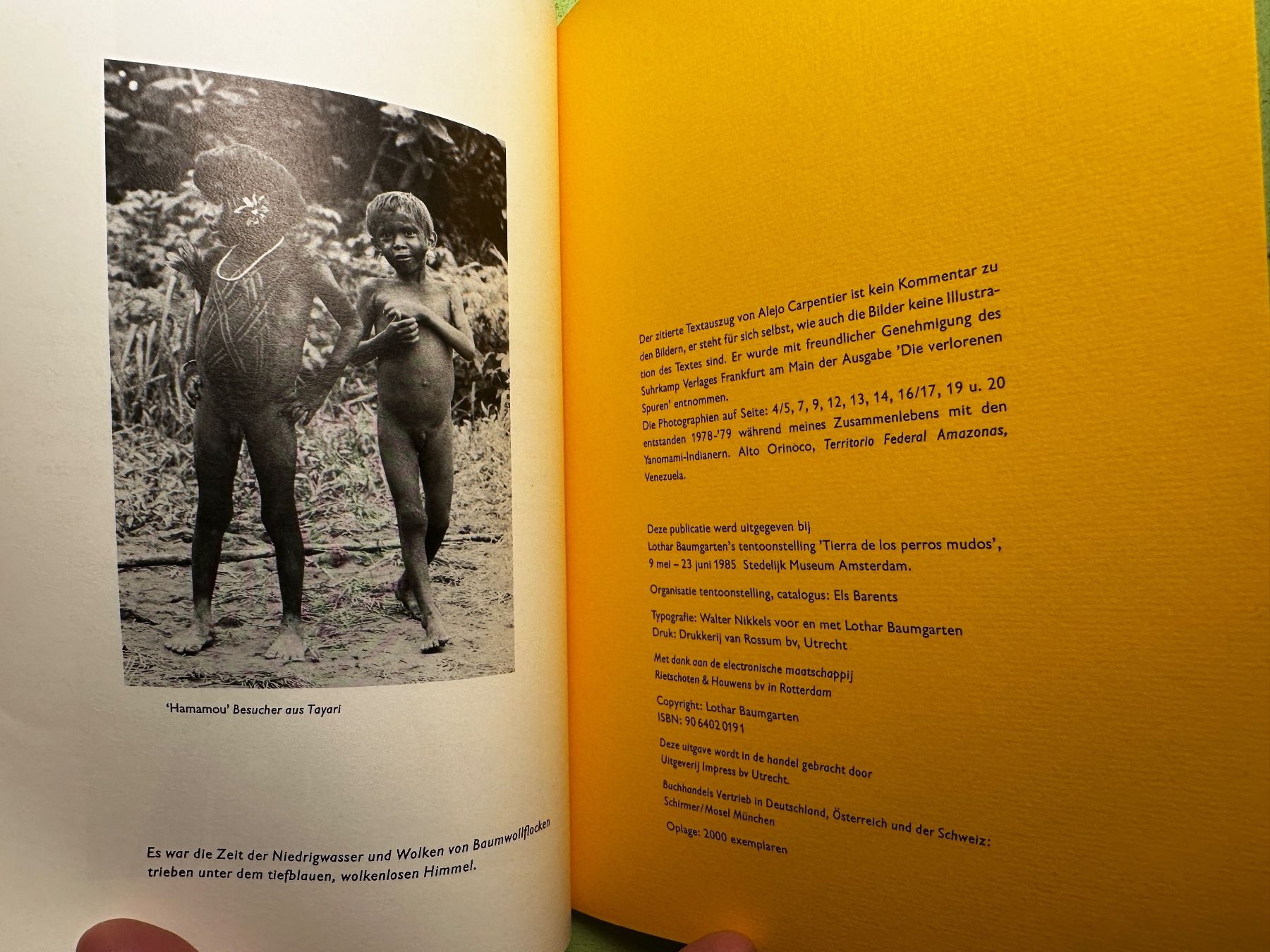 Libri: Lothar Baumgarten: Tierra de los perros mudos. d 1985 – Usato da Zürich venduto da allp 4