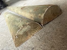 Aus Hausräumung- 2Holzlatten,L 217+80 x 10x5 cm