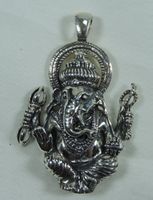 Schmuckanhänger Ganesha Silber 925 Unisex, Neuware