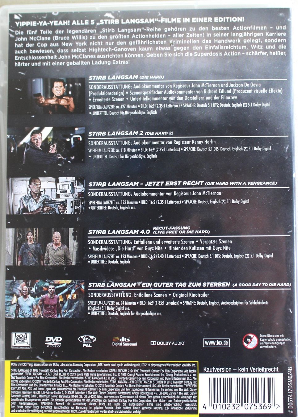 Tutti i DVDs: Stirb langsam (collection 1-5) / Bruce Willis – Usato da Worblaufen venduto da Cookie23 1