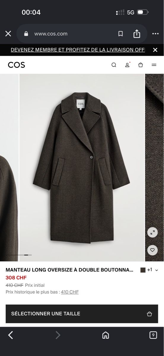 Cos Cappotti: Manteau COS Laine  Oversize S – Nuovo (secondo la descrizione) da Puplinge venduto da yav_9r9f