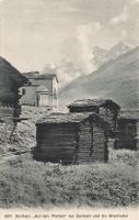 Dörflein Auf den Platten bei Zermatt und die Mischabel VS