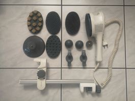 Massagegerät BioComfort mit Zubehör, Anleitung und Koffer