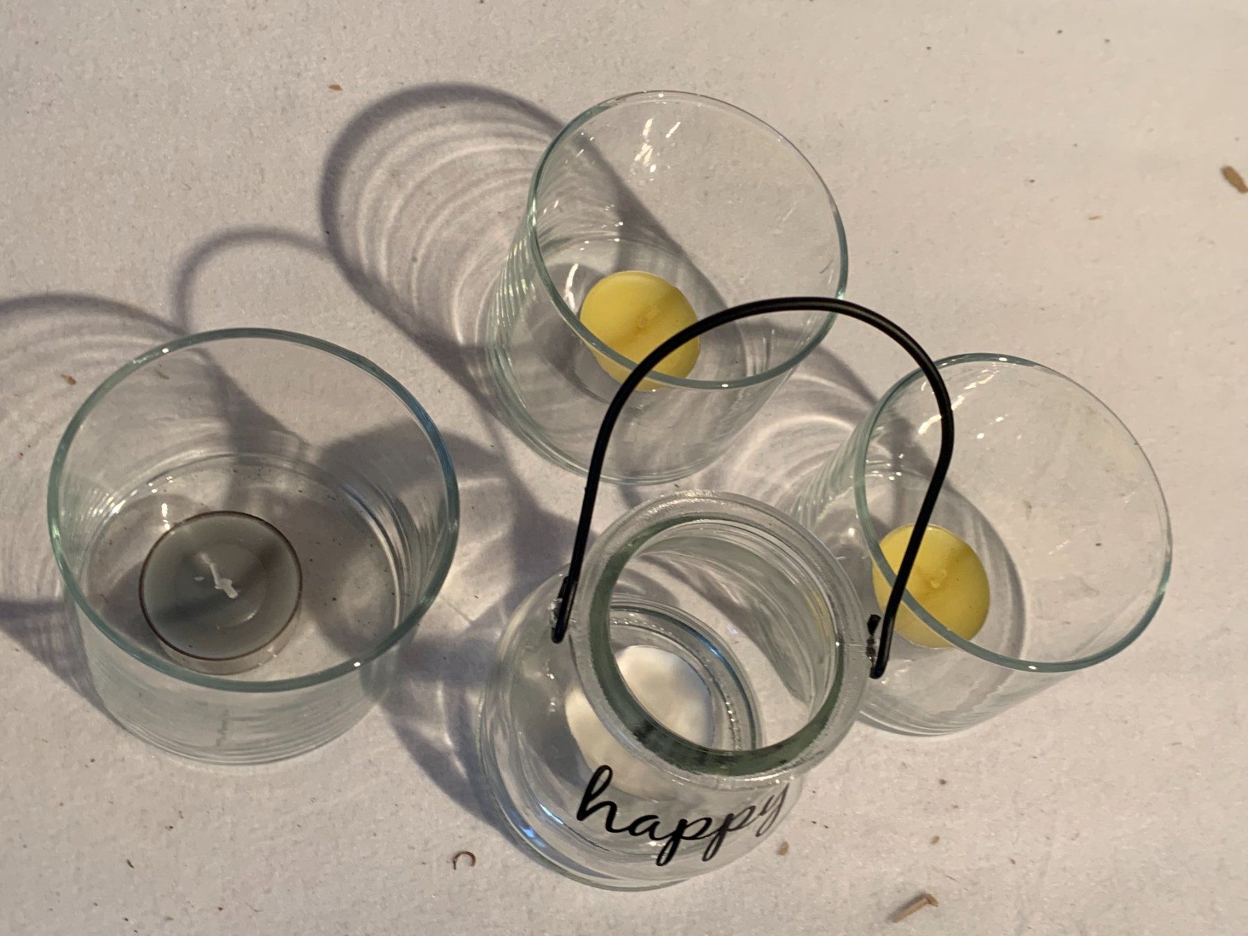 Kerzen: Verschiedene Teelichter aus Glas      31. – Gebraucht aus Schötz von amore14 2