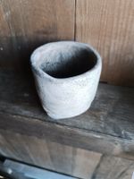 Antiker Blumentopf/Übertopf aus Steingut, Vintage Look