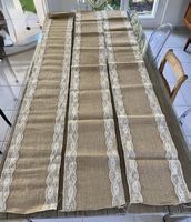 6x Tischläufer aus Jute 