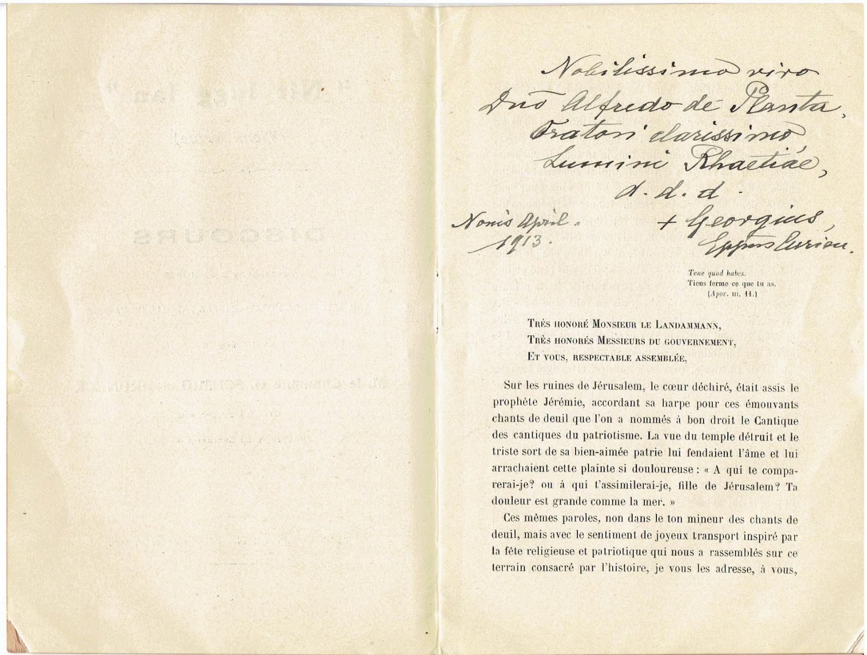 Bücher: G. Schmid de Gruneck "Nit lugg lan" von 1903 – Gebraucht aus Flims - Dorf von Stagediver 1