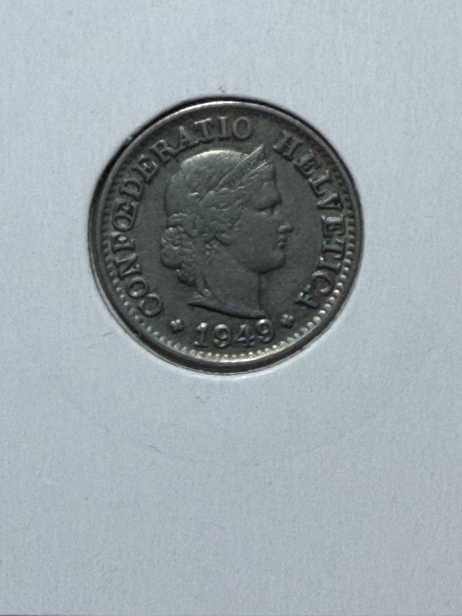 Tutti le monete: CH - 5 cts - 1949 – Usato da Payerne venduto da Mike1682 1