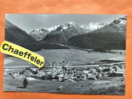 Alte Ansichtskarte Samedan Graubünden um 1953 Rarität!