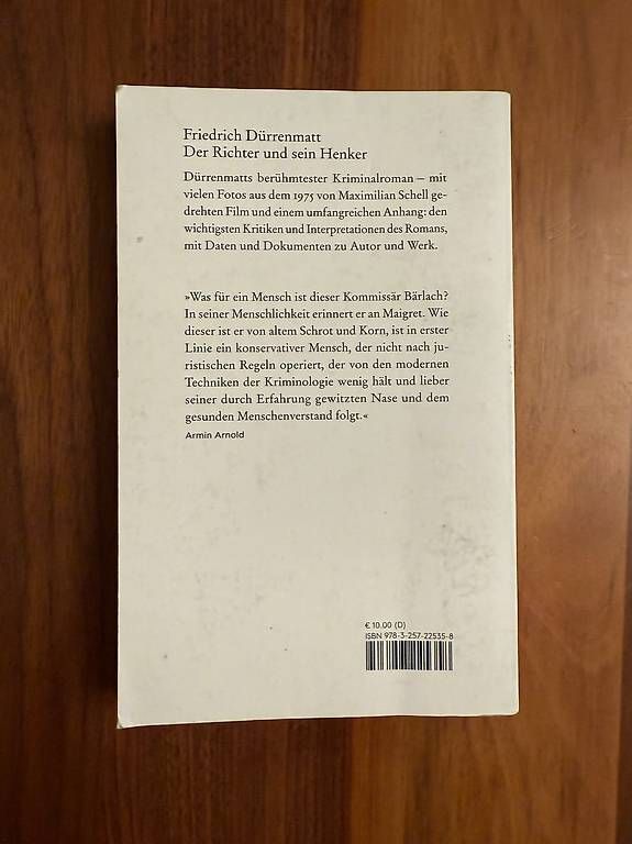 Libri: Der Richter und sein Henker – Usato da Küsnacht ZH venduto da nat_m97w 1