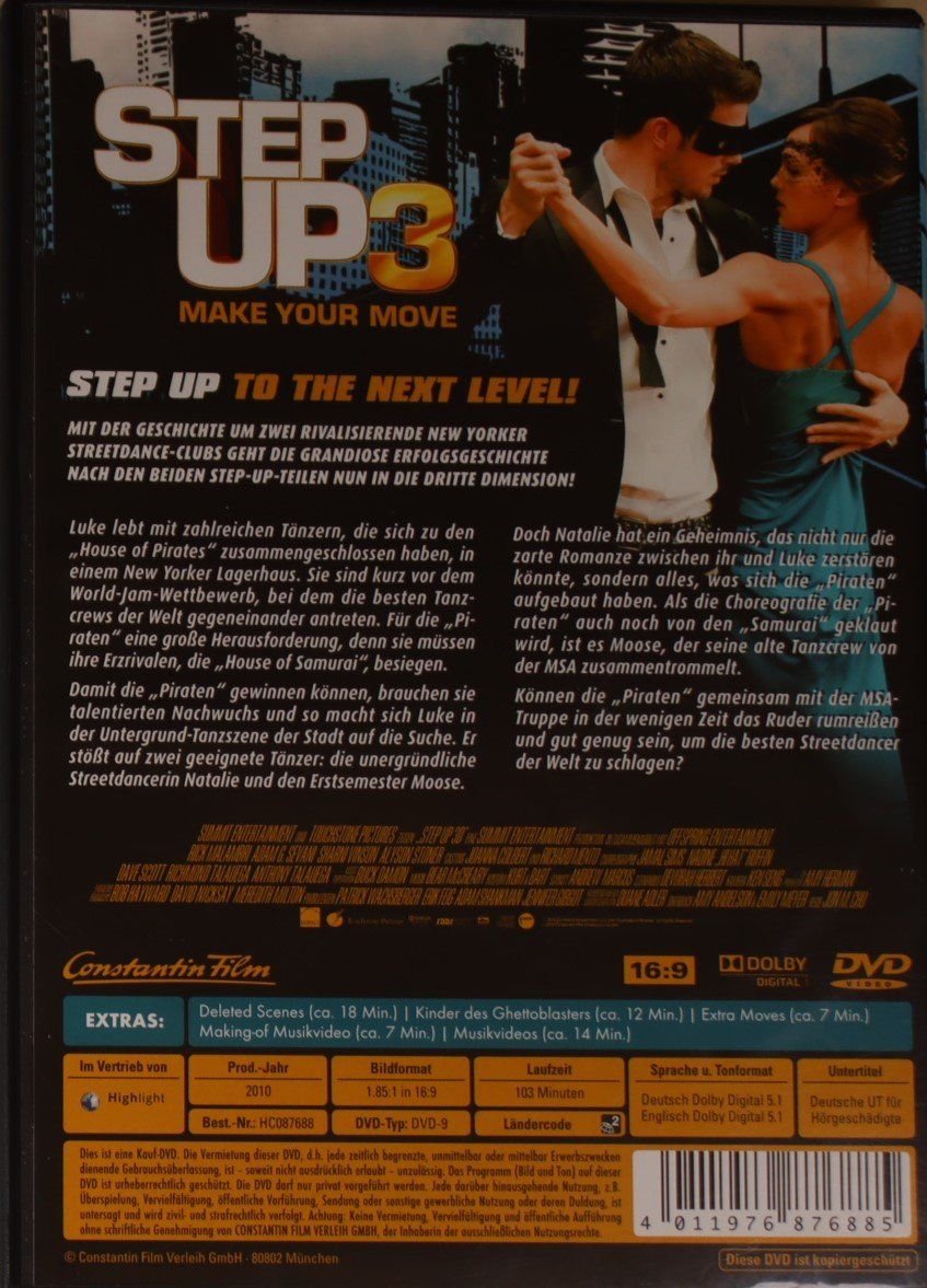 Tutti i DVDs: Step Up 3 – Usato da Luzern venduto da CONTENTI 2