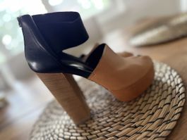 Vic Matié Sandaletten Leder Grösse 40 Made in Italy