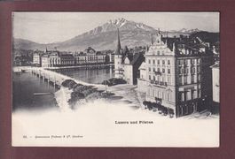LUZERN - Seebrücke - Pilatus - Charnaux Frères