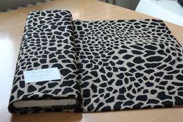 Stoff, animalprint braun/schwarz