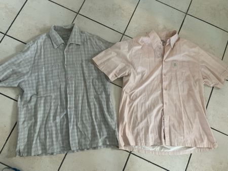 2 WE Kurzarm Hemden Gr. L, Sommer Look, Top Zustand!