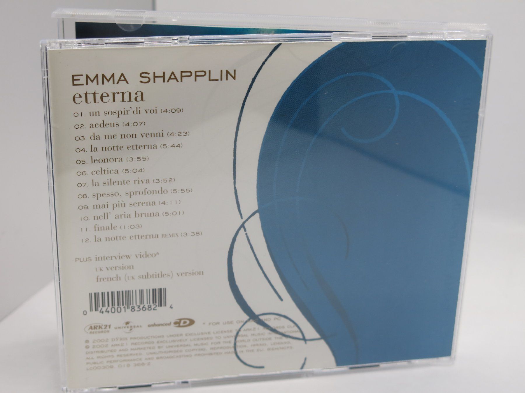 CD: CD Emma Shapplin - Etterna – Usato da Ernetschwil venduto da luisvonerni 2