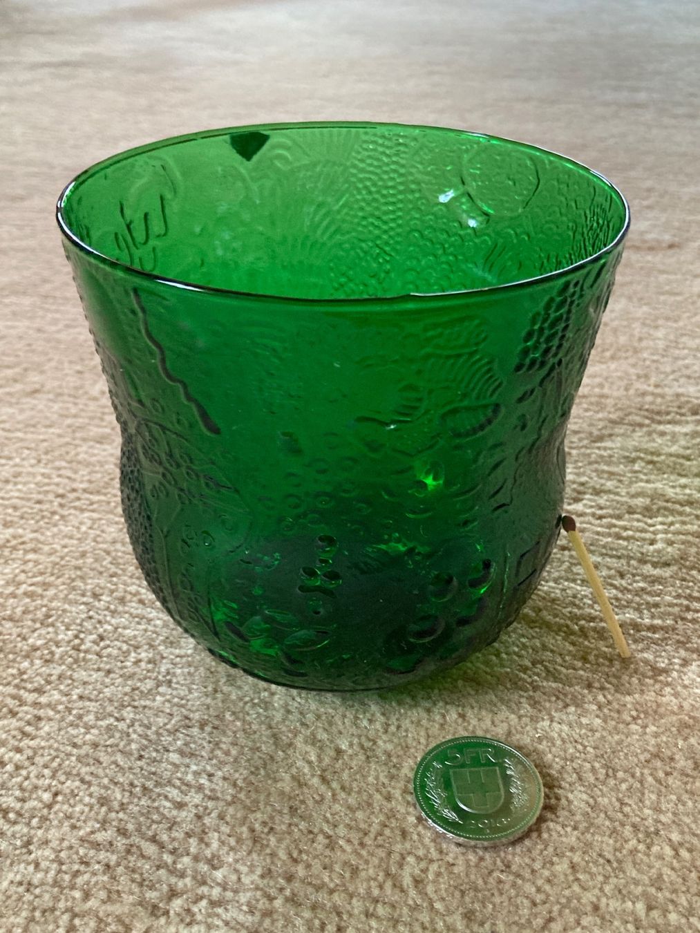 Bicchieri: Grüne Glas Schale – Usato da Thun venduto da kirue09