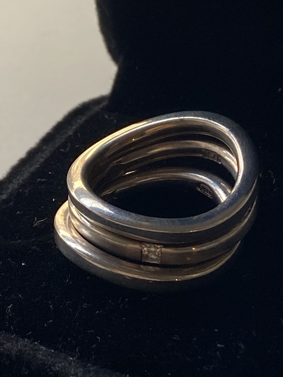 Fossil Anelli: Fossil Silber 925 Ringe mit Solitär – Nuovo (secondo la descrizione) da Givisiez venduto da dor_xb9k 1