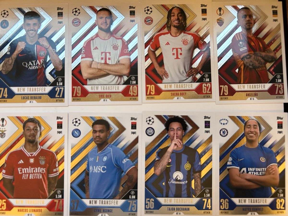 Topps Sammelbilder & Trading cards: Topps UCL 23/24 Karten - New Transfer Sammlung – Neu (gemäss Beschreibung) aus Basel von JM_Cards