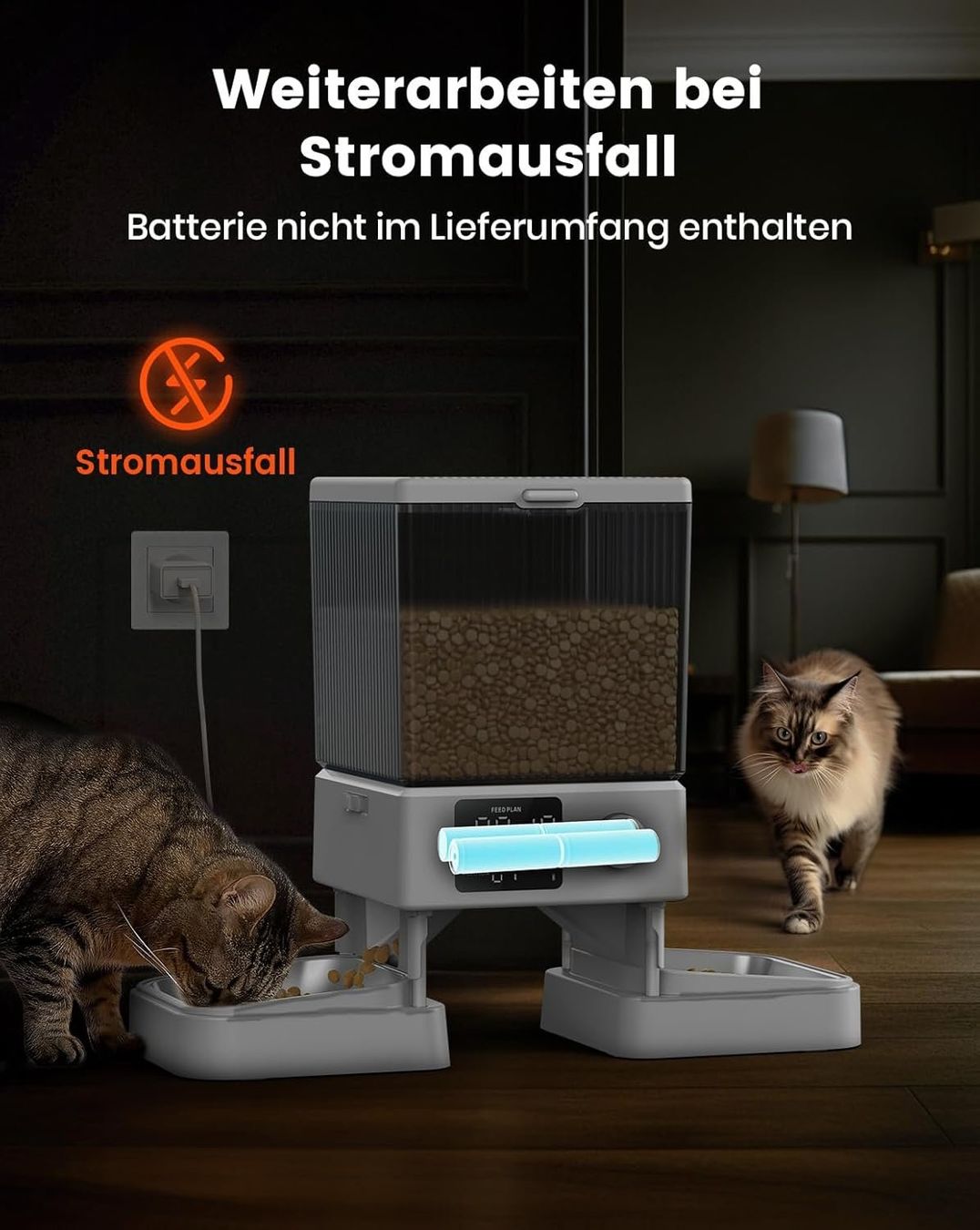 Mangimi: Oneisall 5L Futterautomat Katze 2 Näpfe Katzenfutter Weiss – Nuovo e nell'imballaggio originale da Fislisbach venduto da IboTrade 7