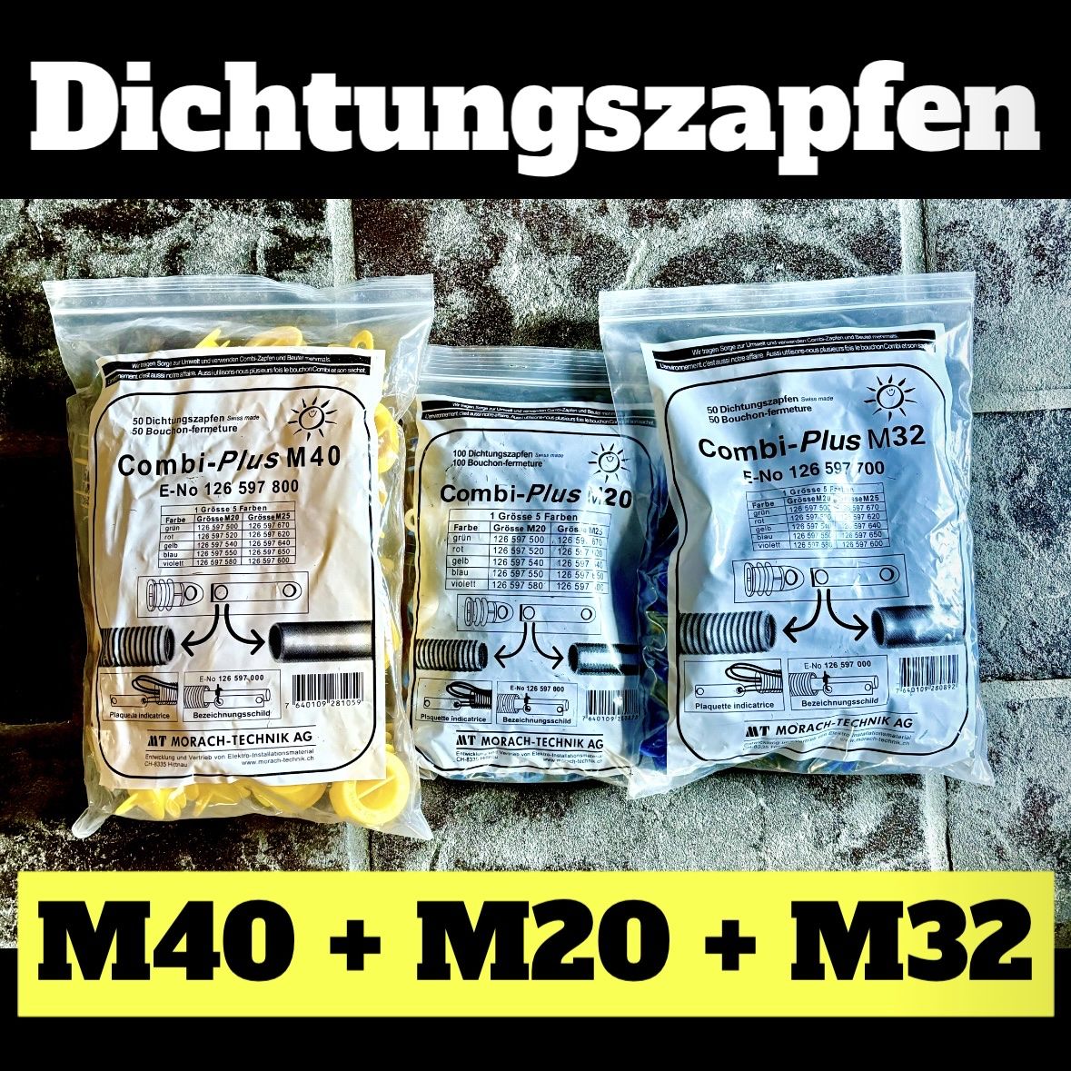 Tutti gli attrezzi: Dichtungszapfen Combi-Plus M20, M32, M40 – Nuovo (secondo la descrizione) da Berg am Irchel venduto da latustrade
