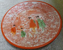JAPANISCHER -TELLER;-18 CM 1),--HAND GEMALTE MOTIVE
