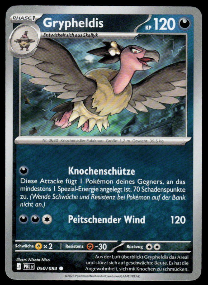 Pokémon Carte collezionabili: Pokemon Grypheldis 050/084 – Usato da Herisau venduto da Pokemon2025