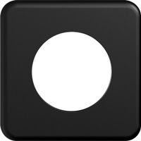 Abdeckplatte FH 1×1 43mm schwarz, Feller