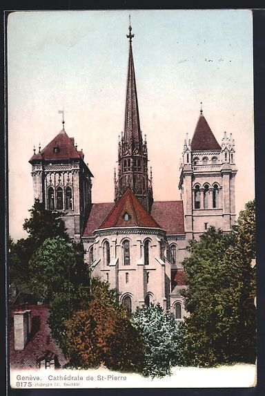 Ansichtskarten: AK Genève, Cathédrale de St-Pierre – Gebraucht aus Berlin von bartko-reher