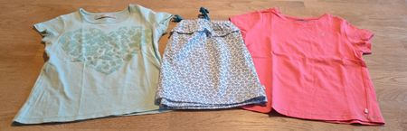 3 T-Shirts 110 Zara, 2x Okaidi