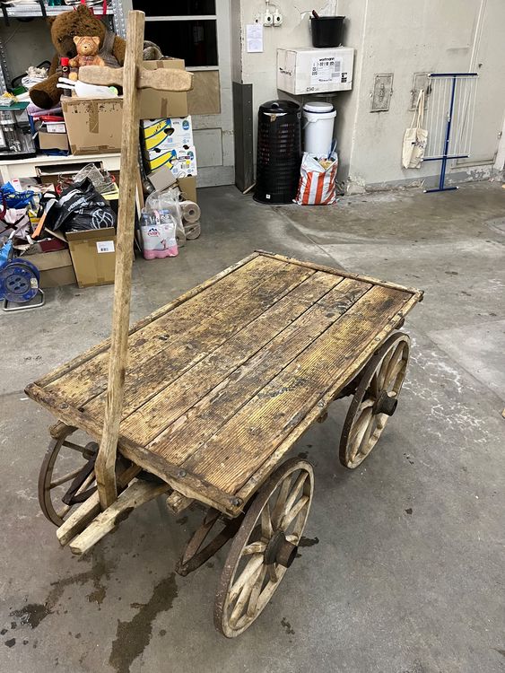 Antiker Handwagen, Holzkarren, Handkarre, Deko Garten Kaufen auf Ricardo