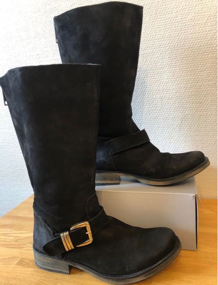 Scarpe da donna: Lederstiefel Gr.40 der Marke Steve Madden – Usato da Basel venduto da Bibi_Basel