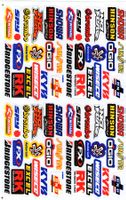 Sponsoren Logo Aufkleber Sticker 1Bogen 27x18cm Tuning ST279