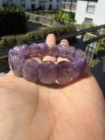 Amethyst Stretch Armband – Elastischer Edelstein Armreif