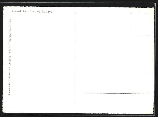 Cartoline postali: AK Gandria, Lac de Lugano – Usato da Berlin venduto da bartko-reher 1