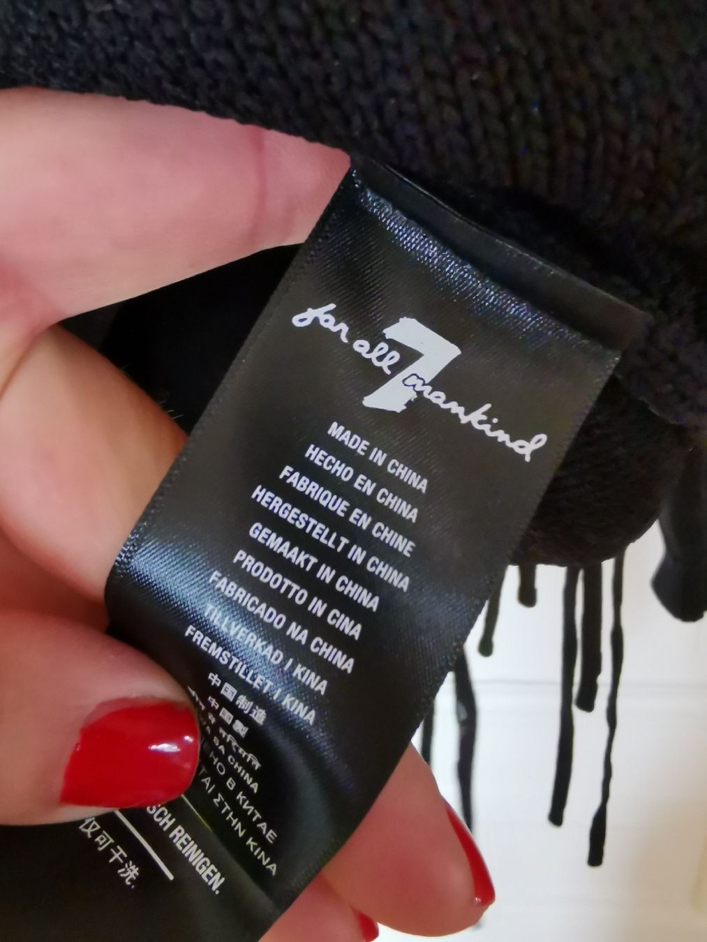 Mankind Pullover & Sweatshirts: 7 for all mankind, Open wave fringe Sweater  – Gebraucht aus Uerikon von pink_flamingo 9
