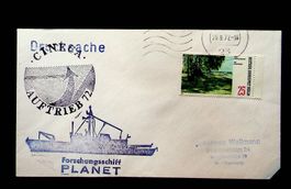 ALLEMAGNE BERLIN LETTRE BATEAU DE RECHERCHE 1972 /U378