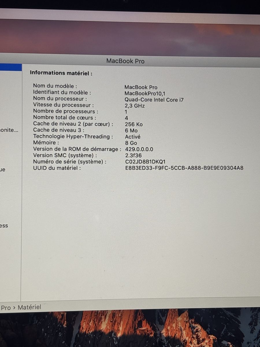 Apple Notebook: Macbook Pro 15 Retina i7 Quad-Core – Usato da Genève venduto da Pirou212 3