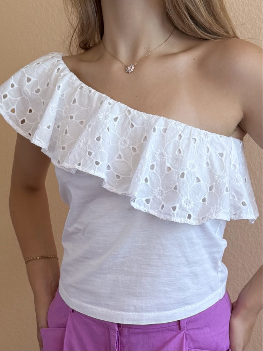 Mango T-shirt: MNG ONE-SHOULDER TOP – Nuovo e nell'imballaggio originale da Puplinge venduto da yav_9r9f 1