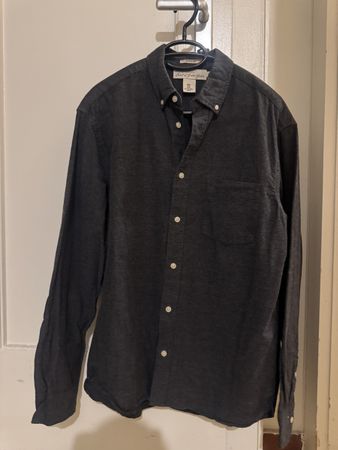 Chemise homme H&M L.O.G.G. grise en coton taille M
